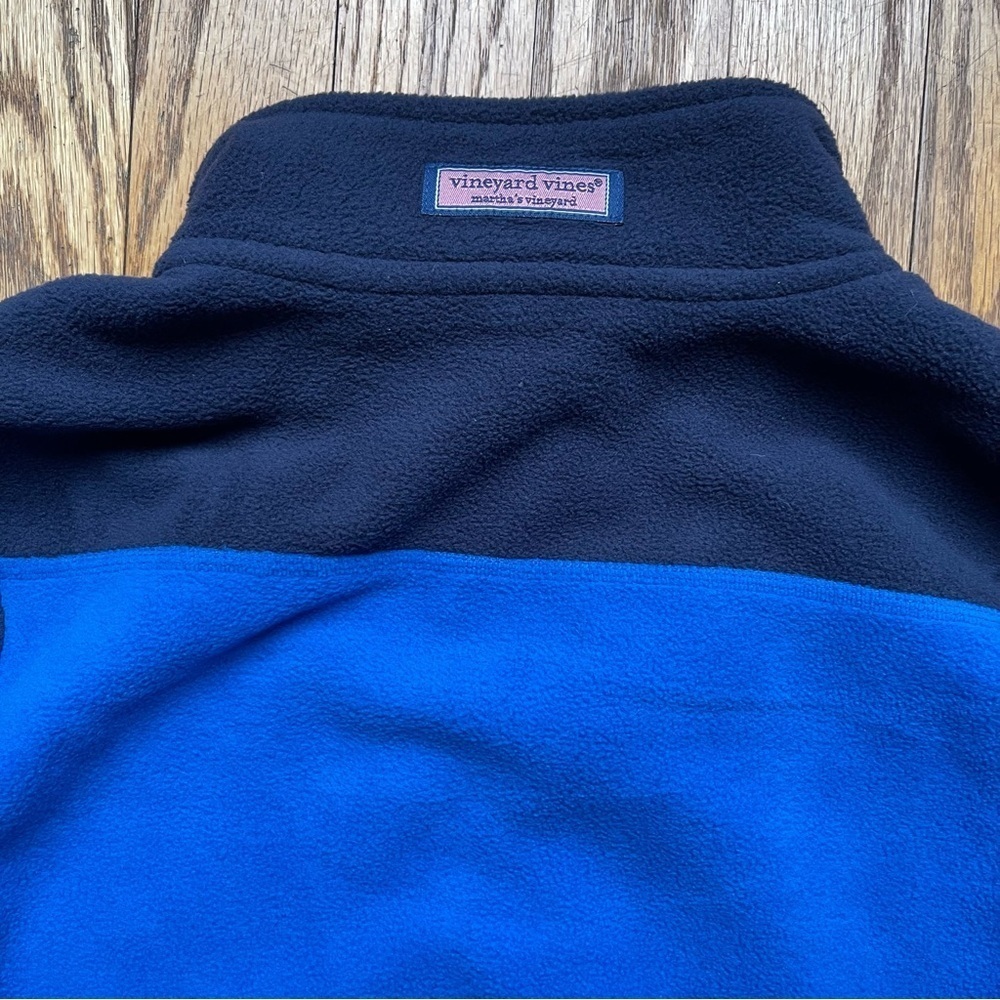 NEW Vineyard Vines Boys Snap Classic Fleece Pullover Blue NWT - Picture 6 of 6